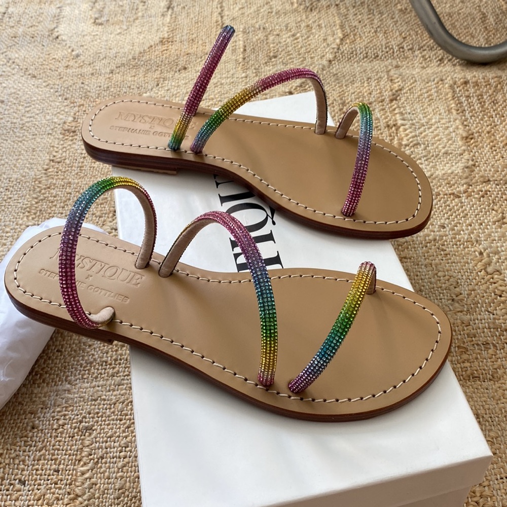 NIB Mystique x Stephanie Gottlieb Lizzie sandal multi - Picture 5 of 5